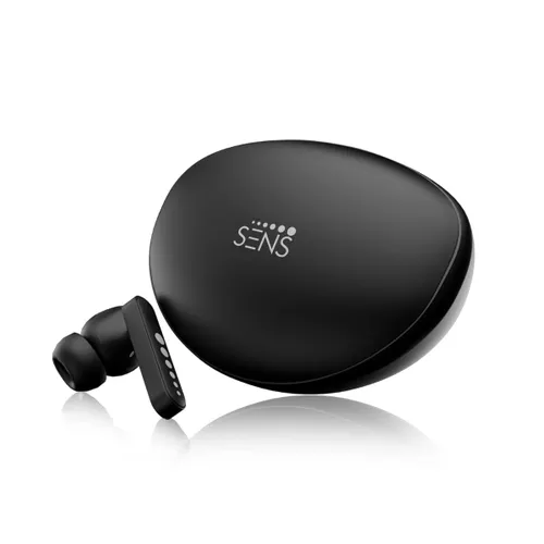 SENS Hendriks 2 TWS | BT 5.3, ENC Mic, 40H Playtime, IPX5, Deep Bass, Type-C Fast Charge (Pearl Black)