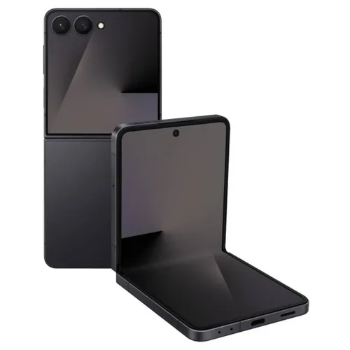 Samsung Galaxy Z Flip7 5G Smartphone with Galaxy AI (Jet Black, 12GB RAM, 256GB Storage), Ultra Sleek Design with 50MP High-Resolution Camera, Exynos 2500, Google Gemini