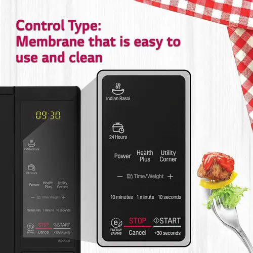 LG 20 Litres Solo Microwave with Glass Door, Even Reheat & Defrost, Energy Saving, Anti Bacterial Cavity (MS2043DB, Black) 5 LG 20 Litres Solo Microwave with Glass Door, Even Reheat & Defrost, Energy Saving, Anti Bacterial Cavity (MS2043DB, Black)