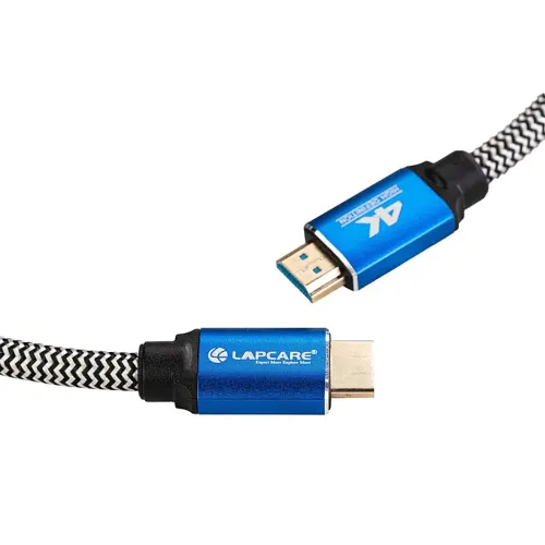 Lapcare 4K High Speed HDMI 2.0 Farbric Braided Cable with Ethernet 3D True Ultra HD (LPC3HD20)