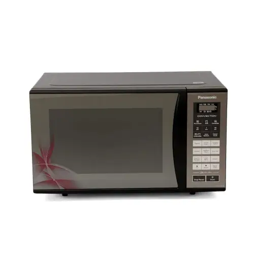 Panasonic 23 Litres Convection Microwave with Glass Door, 126 Auto Cook Menus, Zero Oil, Crispy Tawa (NN-CT36HBFDG, Black)