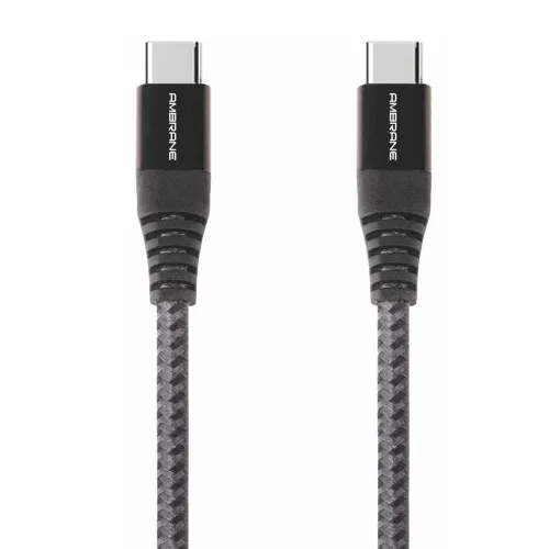 Ambrane BCTT-15 Type C to Type C Cable (Black Grey)