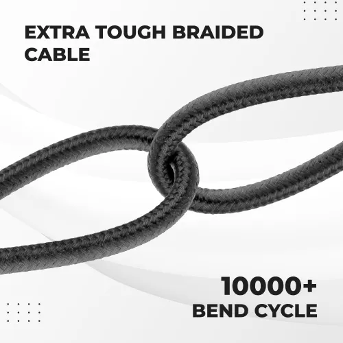 Ambrane Trio-11 | 3 in 1 Cable | Works with Micro, Type C & Apple Devices (Black) 4 Ambrane Trio-11 | 3 in 1 Cable | Works with Micro, Type C & Apple Devices (Black)