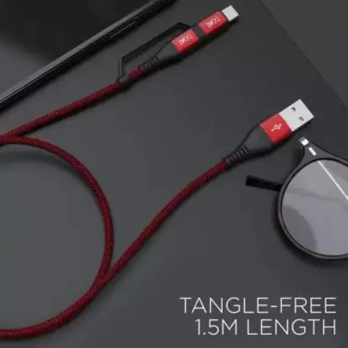 boAt Deuce 330 2 in 1 Type C + Micro USB Cable with 3A Rapid Charge, Fast Charging, Universal Compatibility (Red) 3 boAt Deuce 330 2 in 1 Type C + Micro USB Cable with 3A Rapid Charge, Fast Charging, Universal Compatibility (Red)