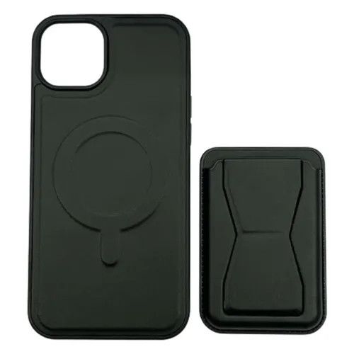 Alfred Victor Faux Leather Case for iPhone 15 with Magsafe (Black) 2 Alfred Victor Faux Leather Case for iPhone 15 with Magsafe (Black)