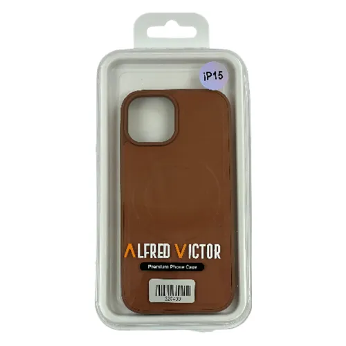 Alfred Victor Faux Leather Case for iPhone 15 with Magsafe (Brown) 6 Alfred Victor Faux Leather Case for iPhone 15 with Magsafe (Brown)