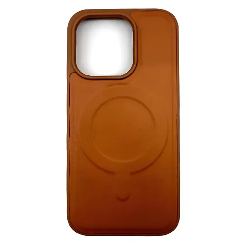 Alfred Victor Faux Leather Case for iPhone 15 Pro with Magsafe (Brown)
