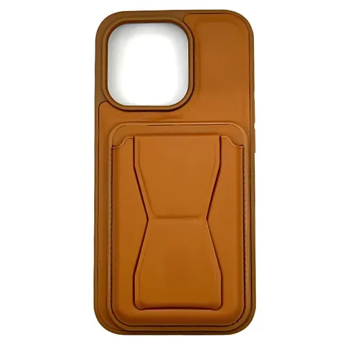 Alfred Victor Faux Leather Case for iPhone 15 Pro with Magsafe (Brown)