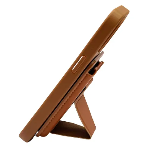 Alfred Victor Faux Leather Case for iPhone 15 Pro with Magsafe (Brown) 4 Alfred Victor Faux Leather Case for iPhone 15 Pro with Magsafe (Brown)