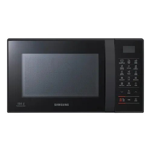 Samsung 21 Litres Convection Microwave with Glass Door, Ceramic Enamel Cavity, Curd Any Time, High Scratch Resistance Body (CE76JDB1, Black)