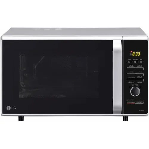 LG 28 Litres Convection Microwave with Glass Door, 251 Auto Cook Menu, 360° Motorised Rotisserie (MC2886SFU, Silver)