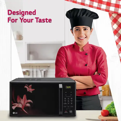 LG 21 Litres Convection Microwave with Glass Door, 151 Auto Cook Menus, Heathplus menu, Quartz Heater (MC2146BR, Black) 10 LG 21 Litres Convection Microwave with Glass Door, 151 Auto Cook Menus, Heathplus menu, Quartz Heater (MC2146BR, Black)