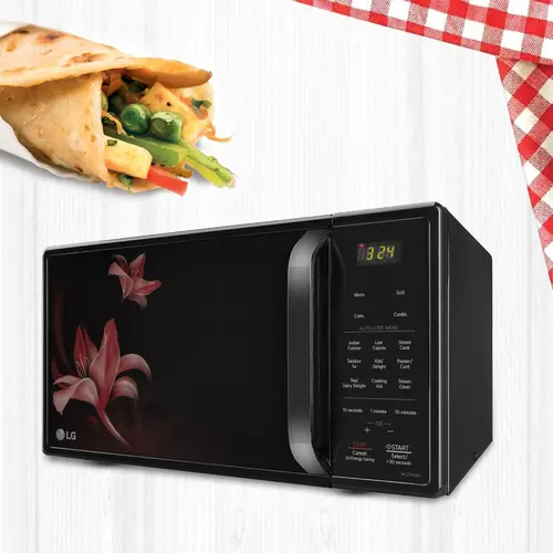 LG 21 Litres Convection Microwave with Glass Door, 151 Auto Cook Menus, Heathplus menu, Quartz Heater (MC2146BR, Black) 13 LG 21 Litres Convection Microwave with Glass Door, 151 Auto Cook Menus, Heathplus menu, Quartz Heater (MC2146BR, Black)