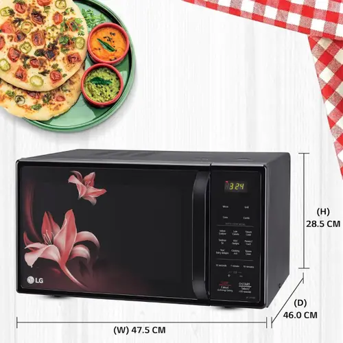 LG 21 Litres Convection Microwave with Glass Door, 151 Auto Cook Menus, Heathplus menu, Quartz Heater (MC2146BR, Black) 4 LG 21 Litres Convection Microwave with Glass Door, 151 Auto Cook Menus, Heathplus menu, Quartz Heater (MC2146BR, Black)