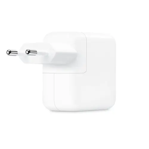 Apple 35W Dual USB-C Port Power Adapter Compatibility with iPhone, iPad, Mac, Apple Watch, AirPods Models (MNWP3HN/A)