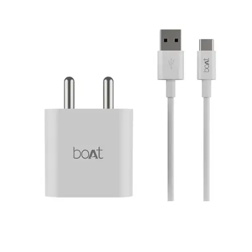 boAt WCD 22.5W QCPD with Qualcomm Quick Charge, Smart IC Protection, Universal Compatibility, Portable Wall Charger (White)