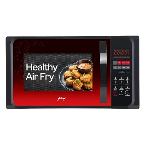 Godrej 23 Litres Convection Microwave Ovens with Child Safety Lock, Dual Thermal Protection (Black, GME523CF1RMFL)