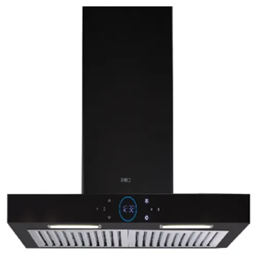 Elica iSmart 60 cm Kitchen Chimney with Inverter Technology, Baffle Filter, Clear Glass Finish (Black, iSMART SPOT H6 BF LTW 60 NERO)