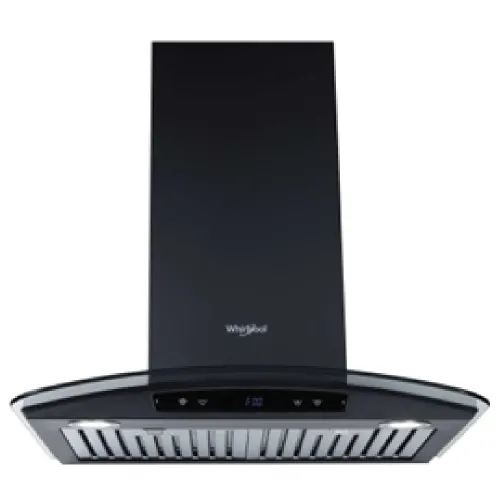 Whirlpool 60 cm with Baffle Filter, Wall Mount, Round LED Lamp (Black, ZENBF6WCGABLDCBK)