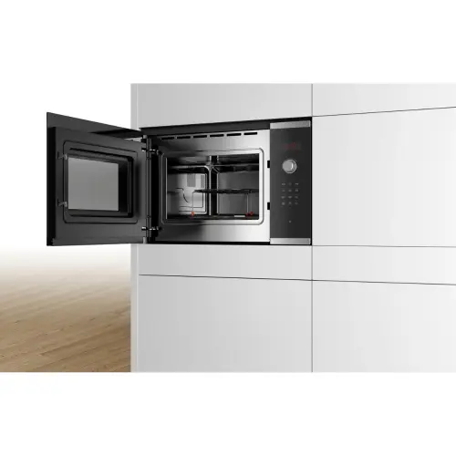 Bosch Series 4 Built in Microwave with 25 Litres Cavity Capacity, LED Display Control, Turntable (Black, BEL553MS0I) 4 Bosch Series 4 Built in Microwave with 25 Litres Cavity Capacity, LED Display Control, Turntable (Black, BEL553MS0I)