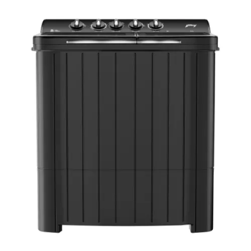 Godrej 10 KG 5 Star Semi Automatic Top Load Washing Machine| Soft Close Toughened Glass Lids| Castor Wheels (WS EDGE RIO 100 5.0 TB3 SLGR, Slate Grey)