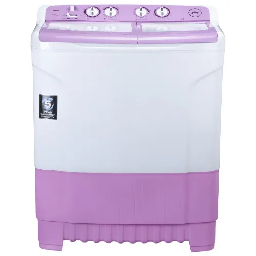 Godrej 8 KG 5 Star Semi Automatic Top Load Washing Machine | 100% Rust Proof Polypropylene | Cartridge Lint Filter (WSEDGE 80 5.0 TB3 M LVDR,Lavender)