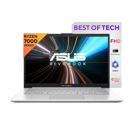 Store Display Unit - ASUS Vivobook Go 14 Laptop (AMD Ryzen 3 7320U/ 8GB LPDDR5 RAM/ 512GB SSD/ 14 Inch (35.56 cm) FHD Display/ AMD Radeon Graphics/ Chiclet Keyboard/ Windows 11/ MS-Office) E1404FA-NK3321WS