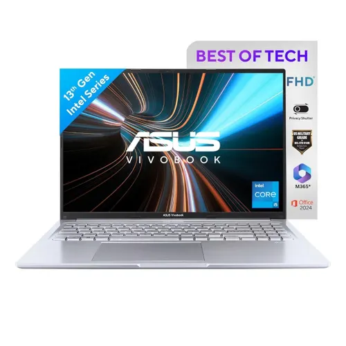 ASUS Vivobook 16 Laptop (Intel Core i5-13420H/ 16GB DDR4 RAM/ 512GB SSD/ 16 Inch (40.64 cm) WUXGA Display/ Intel UHD Graphics/ Windows 11/ MS-Office) X1605VA-MB1627WS