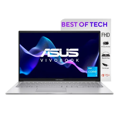 ASUS Vivobook 15 (13th Gen Core i3/ 8GB RAM/ 512GB SSD/ 15.6 inch (39.62 cm)/ Intel UHD Graphics/ Win 11/ MS Office) X1504VA-NJ320WS