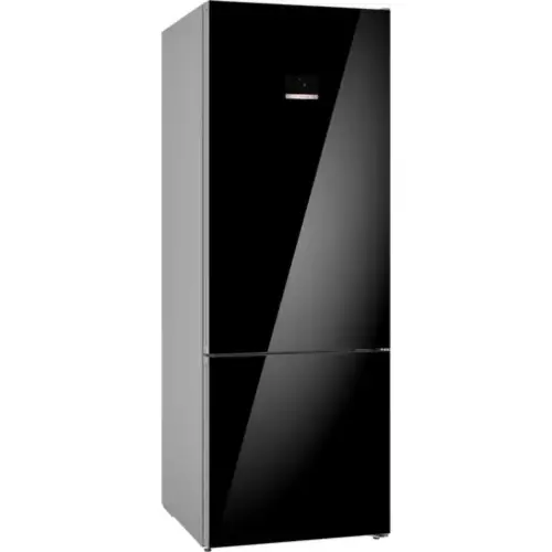 BOSCH 6 Series 508 Litres 2 Star Frost Free Double Door Bottom Mount Refrigerator with Vario Inverter Compressor, KGN56LB42I (Black)