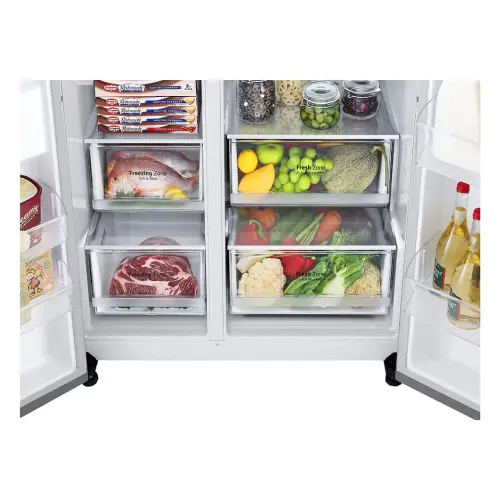 LG 650 L Side by Side Door Convertible Refrigerator with Door Cooling + , Hygiene Fresh+ (GL-B257EPZ3, Shiny Steel) 8 LG 650 L Side by Side Door Convertible Refrigerator with Door Cooling + , Hygiene Fresh+ (GL-B257EPZ3, Shiny Steel)