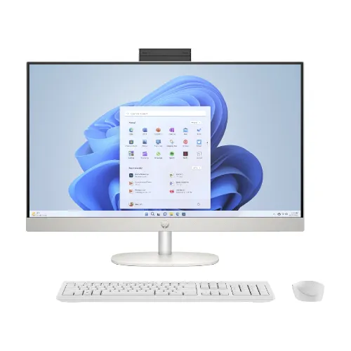 HP All-in-One Desktop (13th Gen Core i3/ 8GB RAM/ 512GB SSD/ 27 inch (68.6 cm)/ Intel UHD Graphics/ Windows 11/ MS Office) 27CR0345IN