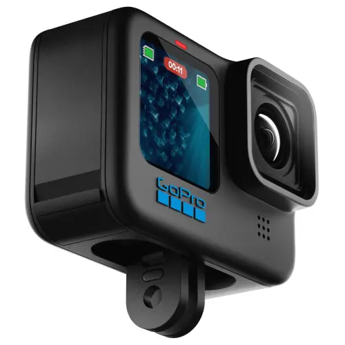 GoPro HERO11 Black Waterproof Action Camera with Dual LCD Display, 5.3K60 Ultra HD Video, 27MP Photos, 1080p Live Streaming, Enduro Battery (Black)