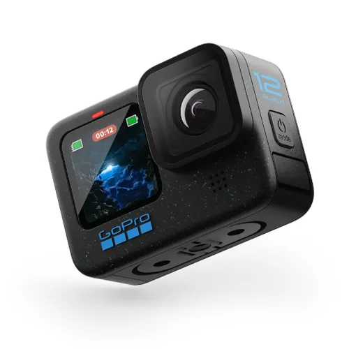 GoPro HERO12 Black Waterproof Action Camera with 5.3K60 Ultra HD Video, 27MP Photos, 1080p Live Streaming, Enduro Battery (Black)