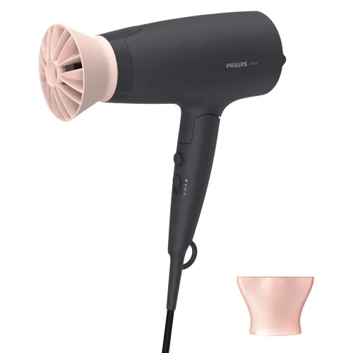 Philips 3000 Series 2100 W Hair Dryer with 6 Heat Settings, Black (BHD356/10)