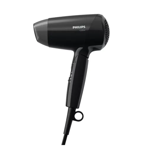Philips 1200 W Hair Dryer with 3 Temperature Settings, Black (BHC010/10LOWENDDRYERL4L)