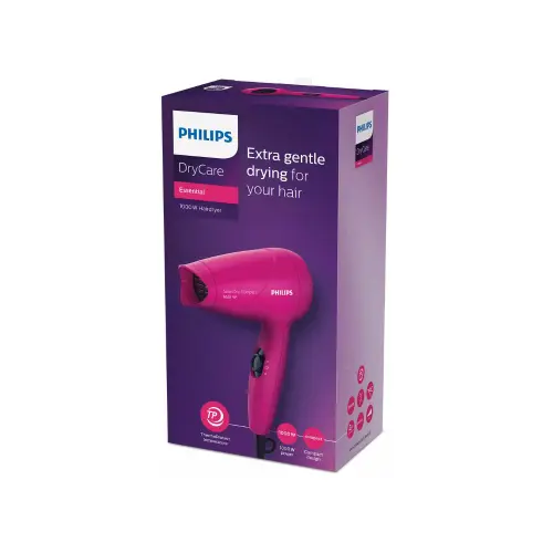 Philips 1000 W Hair Dryer with Thermo Protect Setting, Pink (HP8143/00)