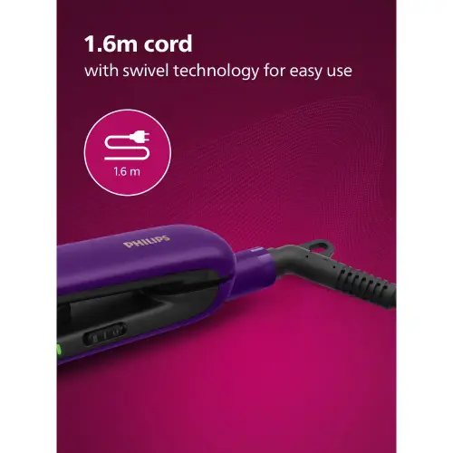Philips Hair Straightener with Silk Protect Technology, 2 Temperature Settings, Purple (BHS336) 7 Philips Hair Straightener with Silk Protect Technology, 2 Temperature Settings, Purple (BHS336)