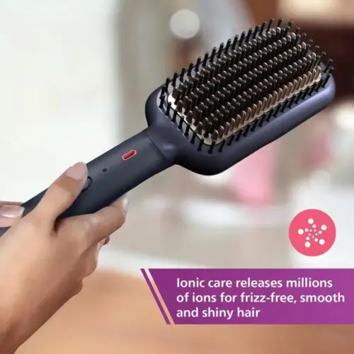 Philips Heated Straightning Brush with Silk Protect technology, Blue (BHH885/10) 6 Philips Heated Straightning Brush with Silk Protect technology, Blue (BHH885/10)