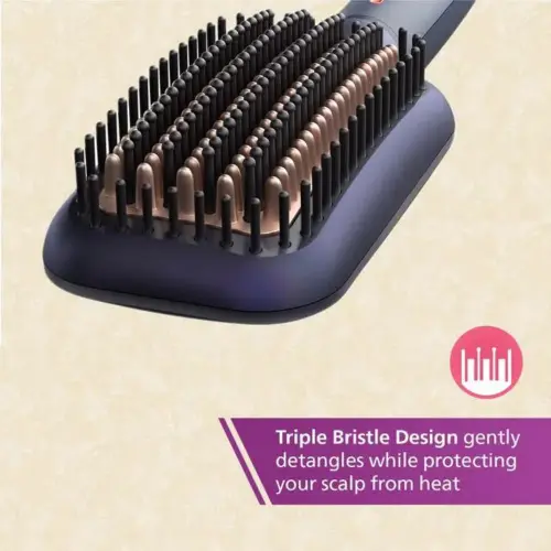 Philips Heated Straightning Brush with Silk Protect technology, Blue (BHH885/10) 7 Philips Heated Straightning Brush with Silk Protect technology, Blue (BHH885/10)
