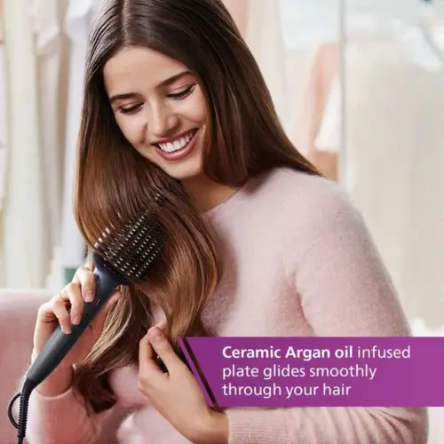 Philips Heated Straightning Brush with Silk Protect technology, Blue (BHH885/10) 8 Philips Heated Straightning Brush with Silk Protect technology, Blue (BHH885/10)