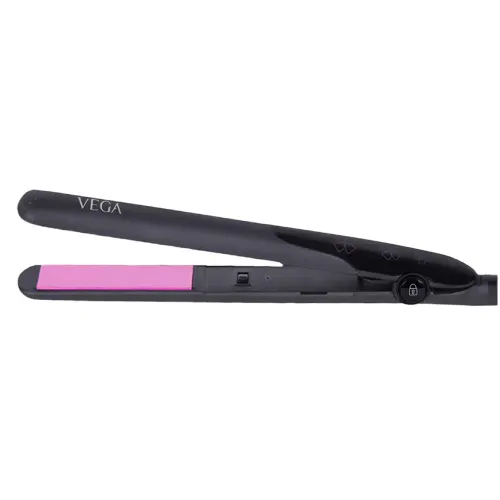 Vega Adore Hair Straightener with One Heat Setting, Black (VHSH18)