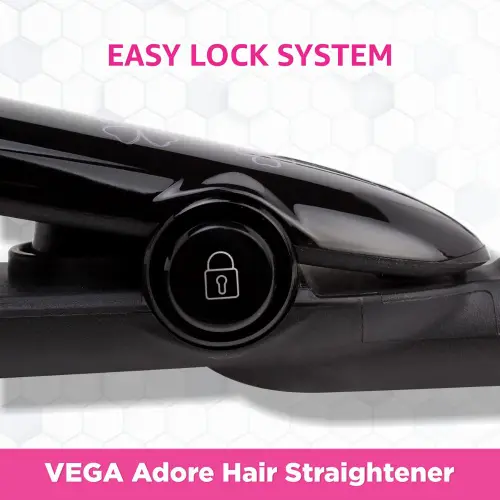 Vega Adore Hair Straightener with One Heat Setting, Black (VHSH18) 11 Vega Adore Hair Straightener with One Heat Setting, Black (VHSH18)