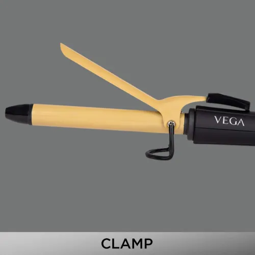 Vega Ease Curl 19 mm Barrel Hair Culer with Ceramic Coated Plates, Beige (VHCH01) 5 Vega Ease Curl 19 mm Barrel Hair Culer with Ceramic Coated Plates, Beige (VHCH01)