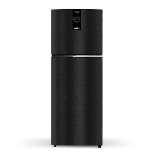 Whirlpool Intellifresh Pro 308 Litres (2 Star) Frost Free Double Door Inverter Convertible Refrigerator (IF PRO INV CNV 355 OB 2S, Omega Black)