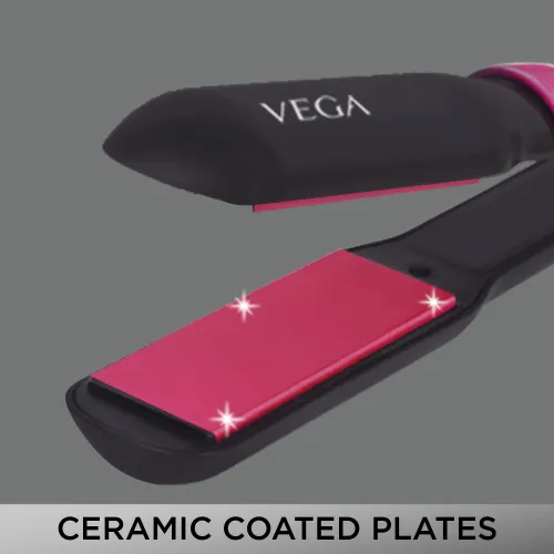Vega Miss Perfect Hair Styling Set with 2 Heat Settings, Ceramic Coated Plates, Black (VHSS01) 4 Vega Miss Perfect Hair Styling Set with 2 Heat Settings, Ceramic Coated Plates, Black (VHSS01)