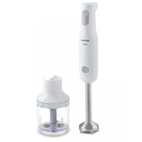 Philips Daily Collection Hand Blend with Blade Guard for Safety, 650Watt, Ergonomically Designed, Single-Button Release (White, HL1600-02)