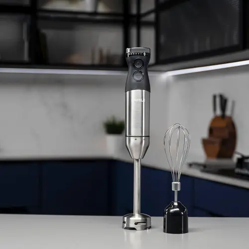 Hafele Chromatic Hand Blender with Speed Control Function, Rapid Turbo Function, Stainless Steel Blades (Silver) 8 Hafele Chromatic Hand Blender with Speed Control Function, Rapid Turbo Function, Stainless Steel Blades (Silver)