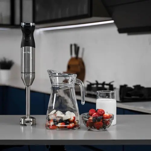 Hafele Chromatic Hand Blender with Speed Control Function, Rapid Turbo Function, Stainless Steel Blades (Silver) 9 Hafele Chromatic Hand Blender with Speed Control Function, Rapid Turbo Function, Stainless Steel Blades (Silver)