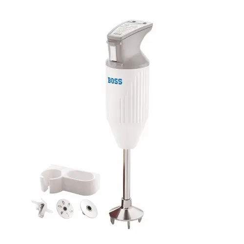 BOSS Portable Hand Blender B131 with 180W Motor, Variable speed control (Grey)